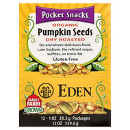 <img alt="Eden Foods, Pocket Snacks, Organic Pumpkin Seeds, Dry Roasted, 12 Packages, 1 oz (28.3 g) Each" title="Eden Foods, Pocket Snacks, Organic Pumpkin Seeds, Dry Roasted, 12 Packages, 1 oz (28.3 g) Each,024182100969"