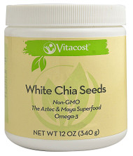 Vitaco, White Chia Seeds - Non GMO - 12 oz (340 g)