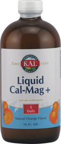 Kal Liquid Cal-Mag Plus Natural Orange -- 16 fl oz
