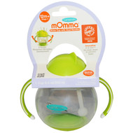 Lansinoh, mOmma, Straw Cup with Dual Handles, Green, 1 Cup, 8.4 oz (250 ml)