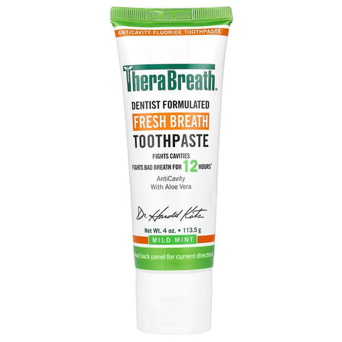 <img alt="TheraBreath, Fresh Breath Toothpaste, Mild Mint , 4 oz (113.5 g)" title="TheraBreath, Fresh Breath Toothpaste, Mild Mint , 4 oz (113.5 g),697029211045"