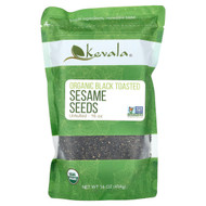 <img alt="Kevala, Organic Black Toasted Sesame Seeds, Unhulled, 16 oz (454 g)" title="Kevala, Organic Black Toasted Sesame Seeds, Unhulled, 16 oz (454 g),816536012383"