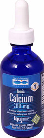 3 PACK of Trace Minerals Research Ionic Calcium Dietary Supplement -- 200 mg - 2 fl oz