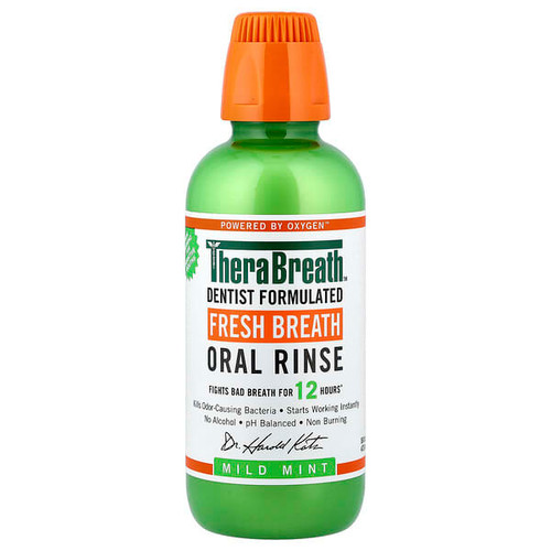 <img alt="TheraBreath, Fresh Breath, Oral Rinse, Mild Mint, 16 fl oz (473 ml)" title="TheraBreath, Fresh Breath, Oral Rinse, Mild Mint, 16 fl oz (473 ml),697029100165"