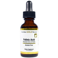 California Gold Nutrition, Folinic Acid, Alcohol Free, 1 fl oz (30 ml)