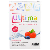 Ultima Replenisher, Ultima Toddler Formula Electrolyte Powder, Berry Punch, 15 Packets, 0.09 oz (2.4 g) Packets