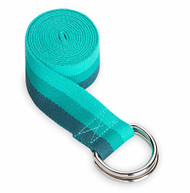 Gaiam Tri-Color Yoga Strap Lush Teal - 1 Strap