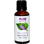 Now Foods, Essential Oils, Lavender & Tea Tree, 1 fl oz (30 ml)