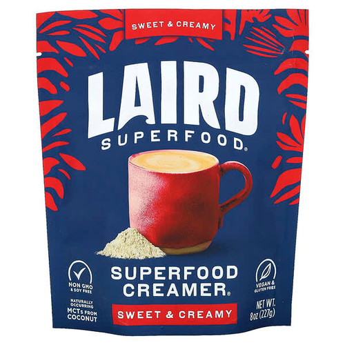 <img alt="Laird Superfood, Superfood Creamer, Sweet & Creamy, 8 oz (227 g)" title="Laird Superfood, Superfood Creamer, Sweet & Creamy, 8 oz (227 g),855694006018"