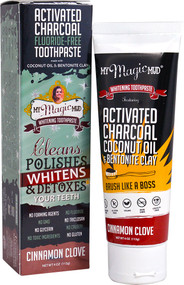 My Magic Mud, Activated Charcoal, Fluoride-Free, Whitening Toothpaste, Cinnamon Clove, 4 oz (113 g)