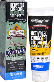 My Magic Mud, Activated Charcoal, Fluoride-Free, Whitening Toothpaste, Peppermint, 4 oz (113 g)