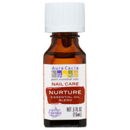 Aura Cacia, Nail Care, Essential Oil Blend, Nurture, .5 fl oz (15 ml)