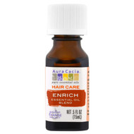 Aura Cacia, Hair Care, Essential Oil Blend, Enrich, .5 fl oz (15 ml)