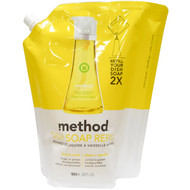 3 PACK of Method Dish Soap Refill Lemon Mint -- 36 fl oz