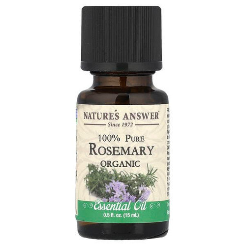 <img alt="Natures Answer, 100% Pure Organic Essential Oil, Rosemary, 0.5 fl oz (15 ml)" title="Natures Answer, 100% Pure Organic Essential Oil, Rosemary, 0.5 fl oz (15 ml),083000266706"