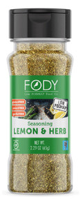 3 PACK of Fody Foods Seasoning Spices Low Fodmap Lemon & Herb -- 2.29 oz