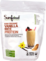 SunFood Raw Organic Rice Protein  Vanilla - 8 oz