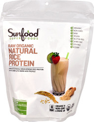 SunFood Raw Organic Rice Protein  Natural - 8 oz