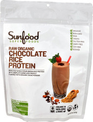 SunFood Raw Organic Rice Protein  Chocolate - 8 oz