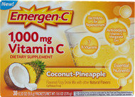 Emergen-C, Vitamin C, Coconut-Pineapple, 1,000 mg, 30 Packets, 0.32 oz (9.0 g) Each