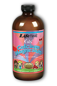 LifeTime Vitamins, Kids' Calcium Magnesium Citrate, Natural Cherry Flavor, 16 fl oz (473 ml)