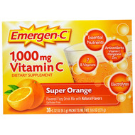<img alt="Emergen-C, 1,000 mg Vitamin C, Super Orange, 30 Packets, 0.32 oz (9.1 g) Each" title="Emergen-C, 1,000 mg Vitamin C, Super Orange, 30 Packets, 0.32 oz (9.1 g) Each,076314302031"