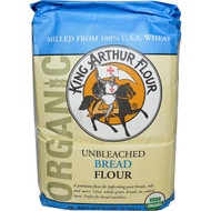 King Arthur Flour, Organic, Bread Flour, Unbleached, 5 lbs (2.27 kg)