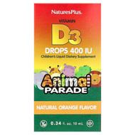<img alt="NaturesPlus, Animal Parade, Vitamin D3 Drops, Natural Orange, 10 mcg (400 IU), 0.34 fl oz (10 ml)" title="NaturesPlus, Animal Parade, Vitamin D3 Drops, Natural Orange, 10 mcg (400 IU), 0.34 fl oz (10 ml),097467299412"