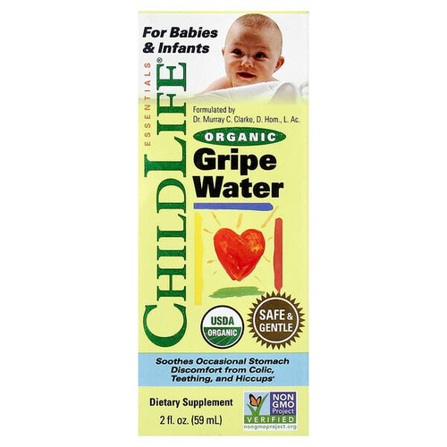 <img alt="ChildLife Essentials, Organic Gripe Water, 2 fl oz (59 ml)" title="ChildLife Essentials, Organic Gripe Water, 2 fl oz (59 ml),608274140004"