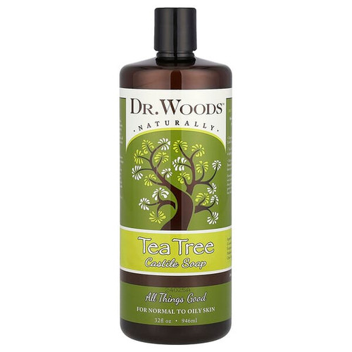 <img alt="Dr. Woods, Tea Tree Castile Soap, 32 fl oz (946 ml)" title="Dr. Woods, Tea Tree Castile Soap, 32 fl oz (946 ml),689191512044"