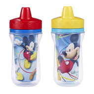 The First Years, Disney Mickey Mouse, Insulated Sippy Cups, 9+ Months, 2 Pack - 9 oz (266 ml)
