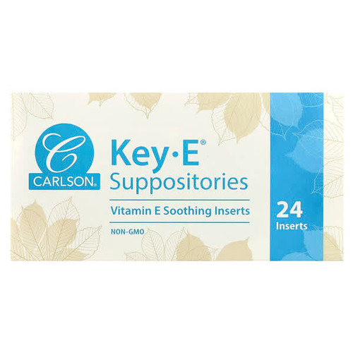 <img alt="Carlson, Key-E Suppositories, 24 Inserts" title="Carlson, Key-E Suppositories, 24 Inserts,088395005541"