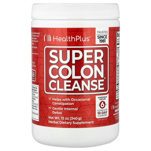 <img alt="Health Plus, Super Colon Cleanse, 12 oz (340 g)" title="Health Plus, Super Colon Cleanse, 12 oz (340 g),083502098768"