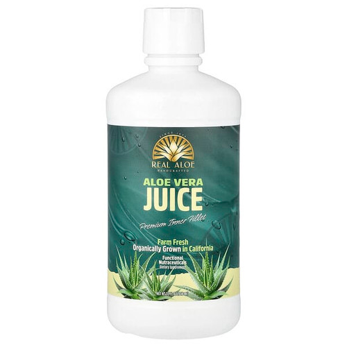 <img alt="Real Aloe, Aloe Vera Juice, 32 fl oz (946 ml)" title="Real Aloe, Aloe Vera Juice, 32 fl oz (946 ml),038435210329"