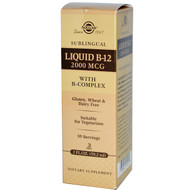 Solgar, Sublingual, Liquid B-12, 2,000 mcg, 2 fl oz (59 ml)