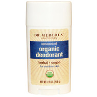 Dr. Mercola, Organic Deodorant, Unscented, 2.5 oz (70.8 g)