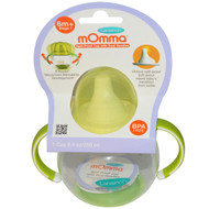 Lansinoh, mOmma, Spill-Proof Cup with Dual Handles, Green, 1 Cup, 8.4 oz (250 ml)