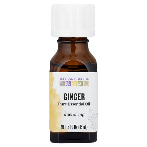<img alt="Aura Cacia, Pure Essential Oil, Ginger, 0.5 fl oz (15 ml)" title="Aura Cacia, Pure Essential Oil, Ginger, 0.5 fl oz (15 ml),051381911218"