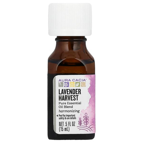 <img alt="Aura Cacia, Pure Essential Oil Blend, Lavender Harvest, 0.5 fl oz (15 ml)" title="Aura Cacia, Pure Essential Oil Blend, Lavender Harvest, 0.5 fl oz (15 ml),051381886202"