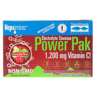 Trace Minerals Research, Electrolyte Stamina, Power Pak, Cherry Lime, 1200 mg, 30 Packets, 0.18 oz (5.2 g) Each