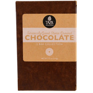 Taza Chocolate, Seriously Good Stone Ground Organic Chocolate, 3 Bar Collection, 2.5 oz Each
