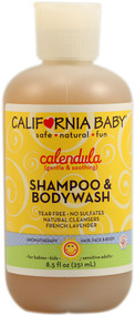California Baby, Calendula Shampoo and Body Wash - 8.5 fl oz