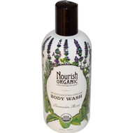 Nourish Organic, Body Wash, Lavender Mint, 10 fl oz (295 ml)