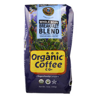 Organic Coffee Co., Organic Breakfast Blend, Whole Bean, 12 oz (340 g)