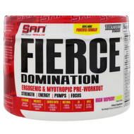 SAN Nutrition, Fierce Domination, Ergogenic & Myotropic Pre-Workout, Ragin Raspberry Lemonade, 8.6 oz (243.9 g)