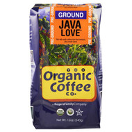 Organic Coffee Co., Java Love, Pre Ground, 12 oz (340 g)