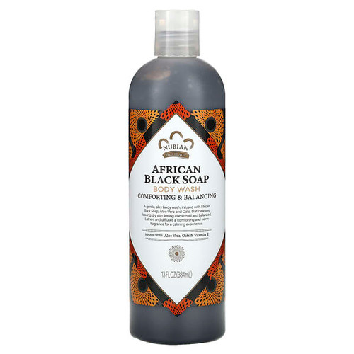 <img alt="Nubian Heritage, African Black Soap, Body Wash, 13 fl oz (384 ml)" title="Nubian Heritage, African Black Soap, Body Wash, 13 fl oz (384 ml),764302106036"