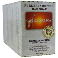 Out of Africa, Pure Shea Butter Bar Soap, Complexion Bar with Milk Proteins, 4 pack, 4 oz (120 g) Each