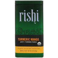 Rishi Tea, Organic Loose Leaf Herbal Tea, Turmeric Mango, 2.12 oz (60 g) (Discontinued Item)