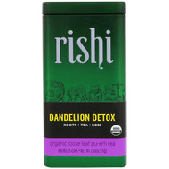 Rishi Tea Organic Dandelion Detox Loose Tea -- 2.65 oz